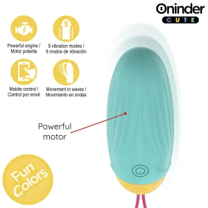 ONINDER CUTE - ÅUF VIBRO-ROTATIF EN SILICONE AVEC PIERRE PRÃCIEUSE - APPLICATION GRATUITE DANS LE MONDE ENTIER